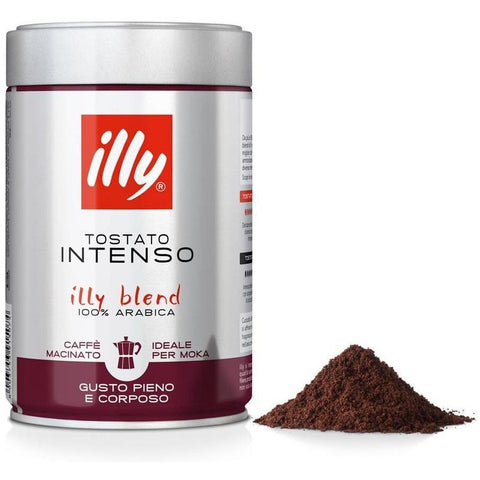 illy tostato intenso moka tin 250g