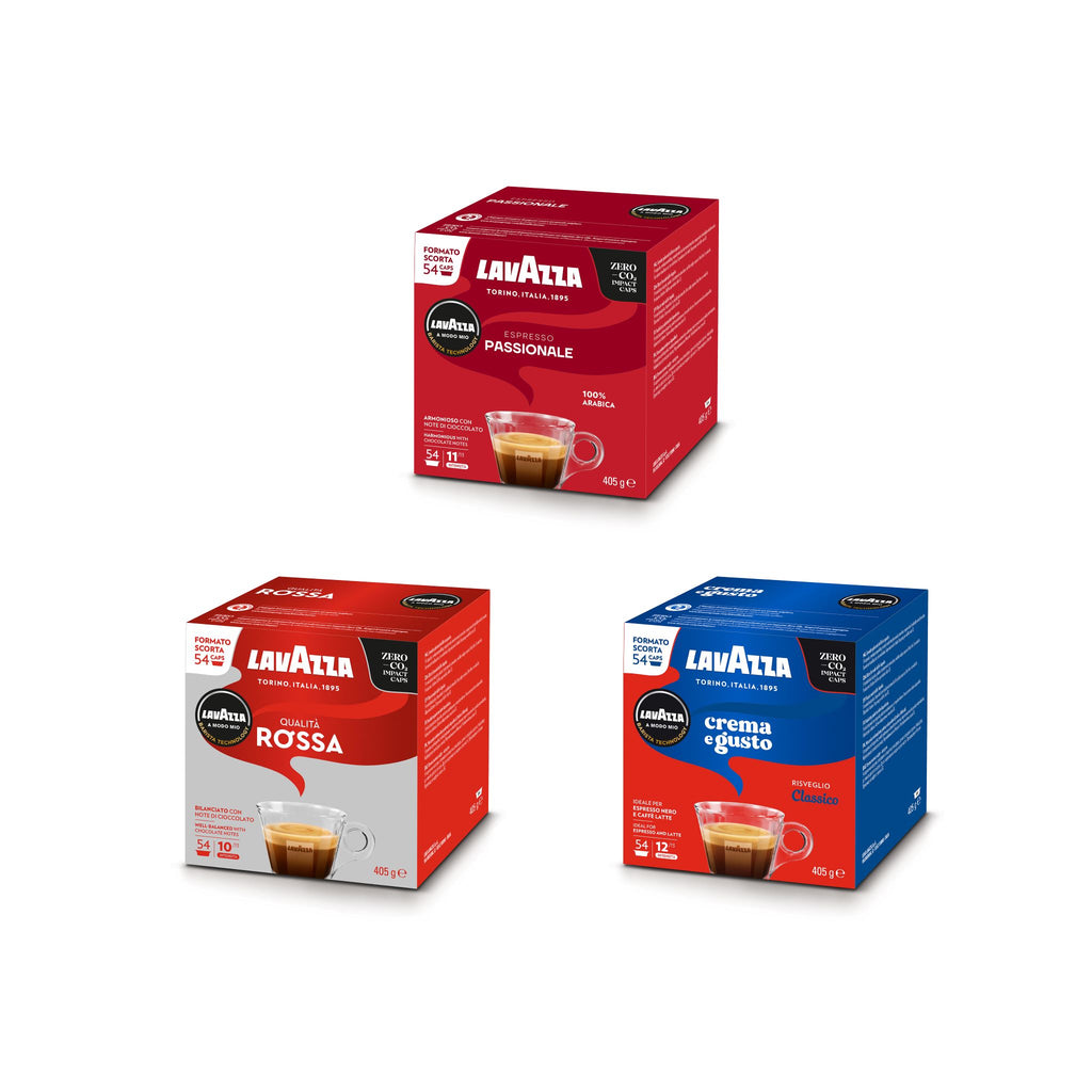 Lavazza A Modo Mio 162 Coffee Capsules Bundle (3 Packs of 54) Lavazza A Modo Mio 162 Coffee Capsules Bundle (3 Packs of 54)
