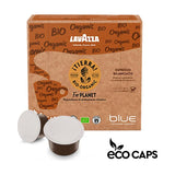 Lavazza Blue Tierra Bio for Planet 600 ECO CAPS Coffee Capsules Front Pack and Capsules