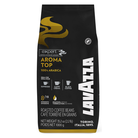 Lavazza Aroma Top 1Kg Coffee Beans - Front Bag