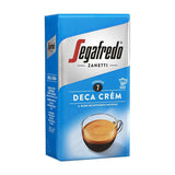 Segafredo Deca Crem 250g Decaffeinated Ground Coffee - 4 Packs of 250g - New Left-Tilted Pack