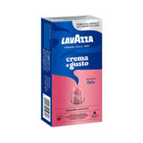 Nespresso Compatible Lavazza Crema e Gusto Dolce 20 Coffee Capsules Left-Tilted Pack