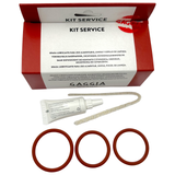 Gaggia Maintenance Service Kit - 2 packs - Top Pack With Grease Tube 3 O-Rings and Cleaning Brush