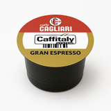 Caffitaly Cagliari Gran Espresso coffee capsule on a white background