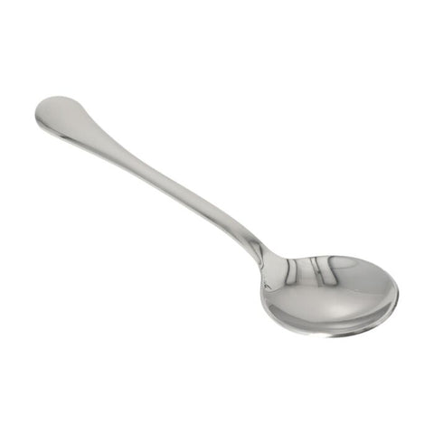 Motta stainless steel coffee cupping spoon designed for precise tasting and professional cupping sessions.