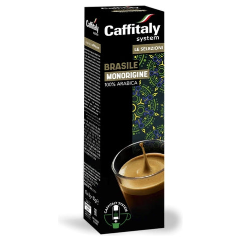 Caffitaly Monorigine Brasile Coffee Capsules (10 Packs of 10) - New Pack