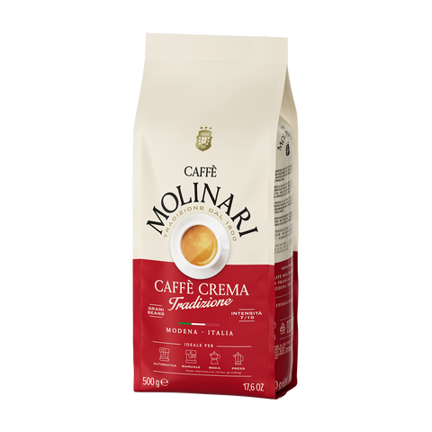 Caffè Molinari Caffè Crema Tradizione coffee beans packaging