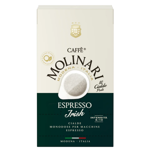 Caffè Molinari Espresso Irish coffee pod packaging