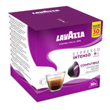 Dolce Gusto Compatible Lavazza Intenso 90 Espresso Coffee Capsules Left Pack