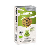 Nespresso Compatible Lavazza Tierra for Planet 10 Aluminium Capsules (1 Pack of 10) Left-Tilted Pack