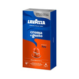 Nespresso Compatible Lavazza Crema e Gusto Forte 50 Aluminium Capsules (5 Packs of 10) Right-Tilted Pack