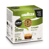Lavazza A Modo Mio Tierra Bio for Planet ECO CAPS Coffee Capsules (6 Packs of 16) Left Pack
