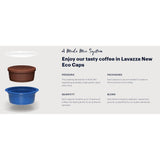 Lavazza A Modo Mio Tierra Bio for Amazonia ECO CAPS Coffee Capsules (3 Packs of 16) Layers