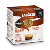 Lavazza A Modo Mio Tierra Bio for Africa ECO CAPS Coffee Capsules (2 Packs of 16) Left Packet