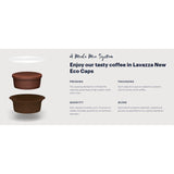 Lavazza A Modo Mio Tierra Bio for Africa ECO CAPS Coffee Capsules (6 Packs of 16) Capsule Layers