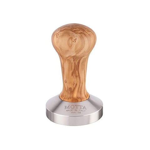 Motta 8100 Olive Coffee Tamper Flat Base 58mm