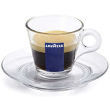 Lavazza 1x 70ml Espresso Glass Cup & Saucer